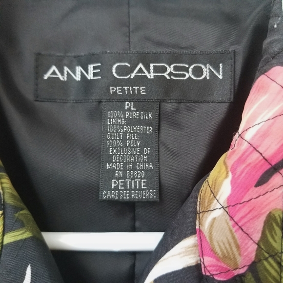 Anne Carson Petit Silk Lined Jacket Tropical - Picture 2 of 7